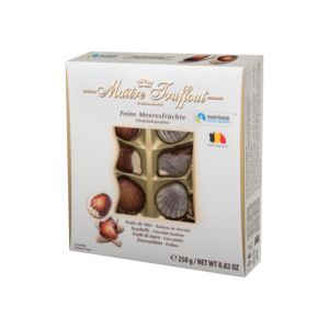 CHOCOLATE CANDIES NEW SEA SHELLS WHITE 250G/ 12