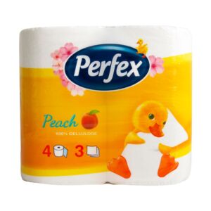 TOILET PAPER PERFEX 4/1 Peach 3ply