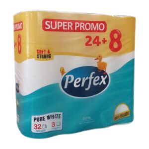 TOILET PAPER PERFEX 24+8/1, 3ply