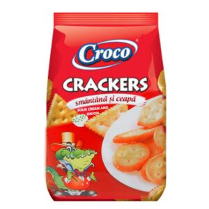 CROCO CRACKERS СМЕТАНА И ЛУК 100Г/12